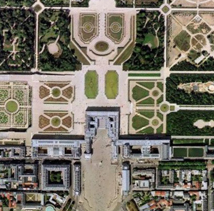 Versailles gardens using: